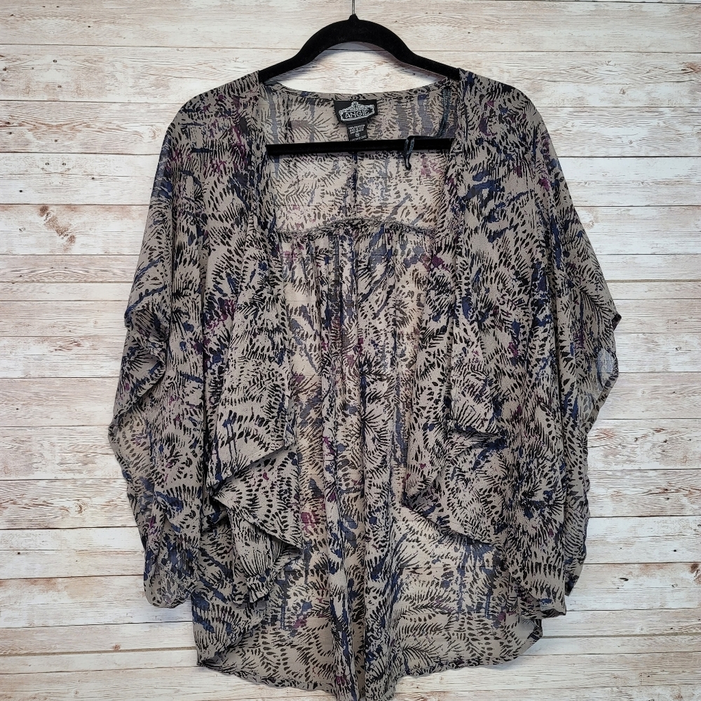 Womens multicolored kimono